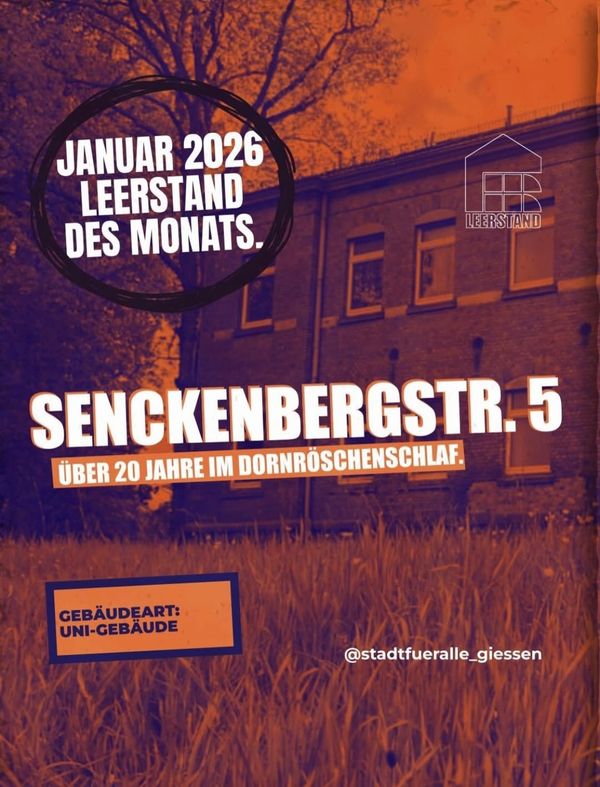 Leerstand des Monats Januar 2026